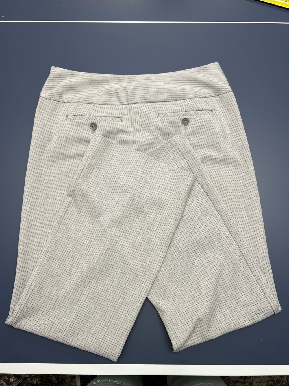 Express Women's Light Gray Pinstripe Trousers